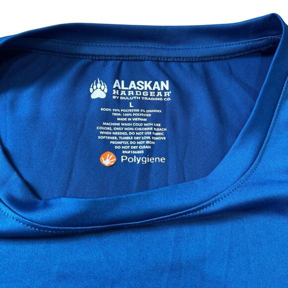 Duluth Trading Company Lot of 2 Mens Tops Sz L Blue Alaskan Hardgear/Gray Tech - Picture 4 of 9